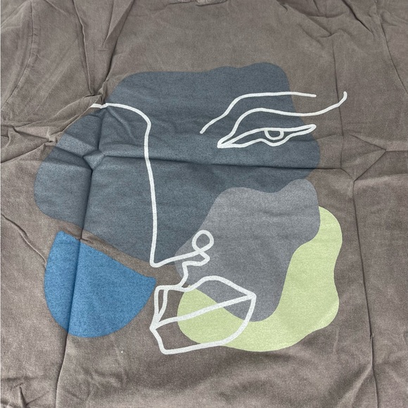 Washed Sketch Back Oversized Tee - Picture 3 of 3